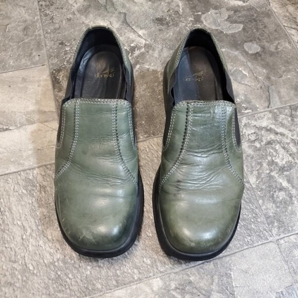 Vintage 90s y2k Dansko Acadamia Grunge Punk Lolita Platform Slip-on Loafers 41 - Picture 2 of 9